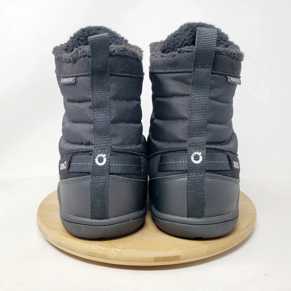 Xero Alpine Boots Mens 11 Black Waterproof Lace Up Minimalist Barefoot Shoes